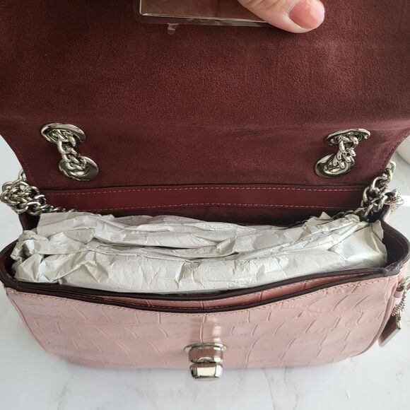 Coach (Light Pink) with silver hardware NWT handbag - Picture 9 of 16